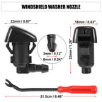 5pcs Front Windshield Washer Nozzle Kit 55157319AA for Jeep Liberty (2008–2012)