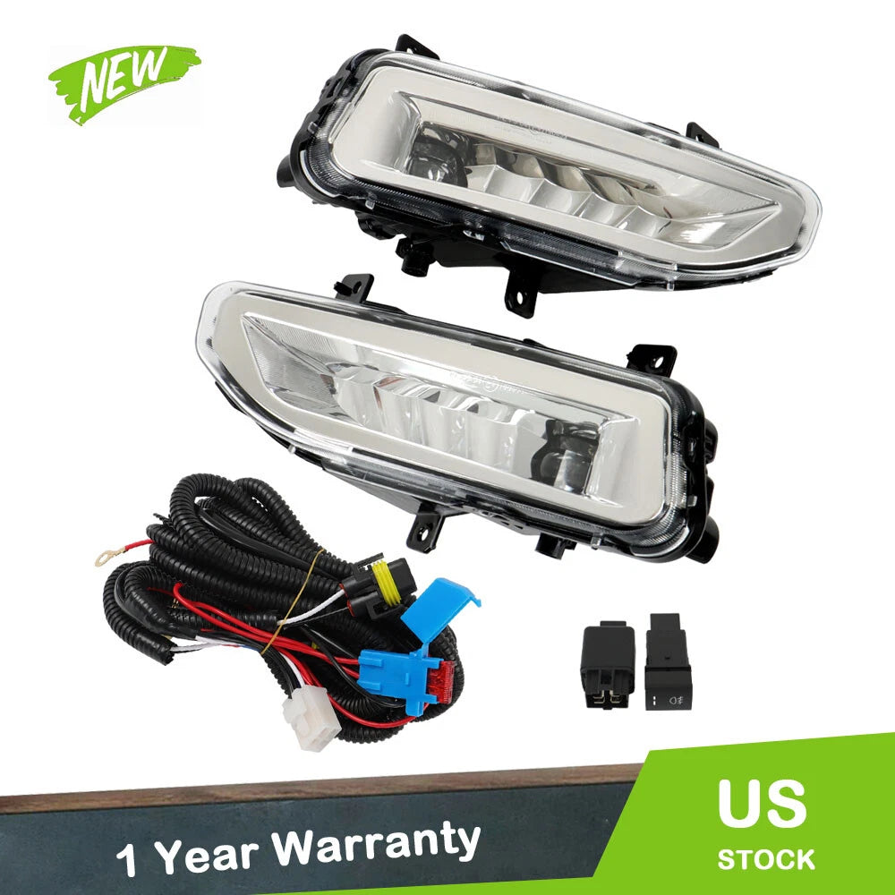 Set of 2 Front Fog Light Lamps for Nissan Titan Frontier (2020–2022)