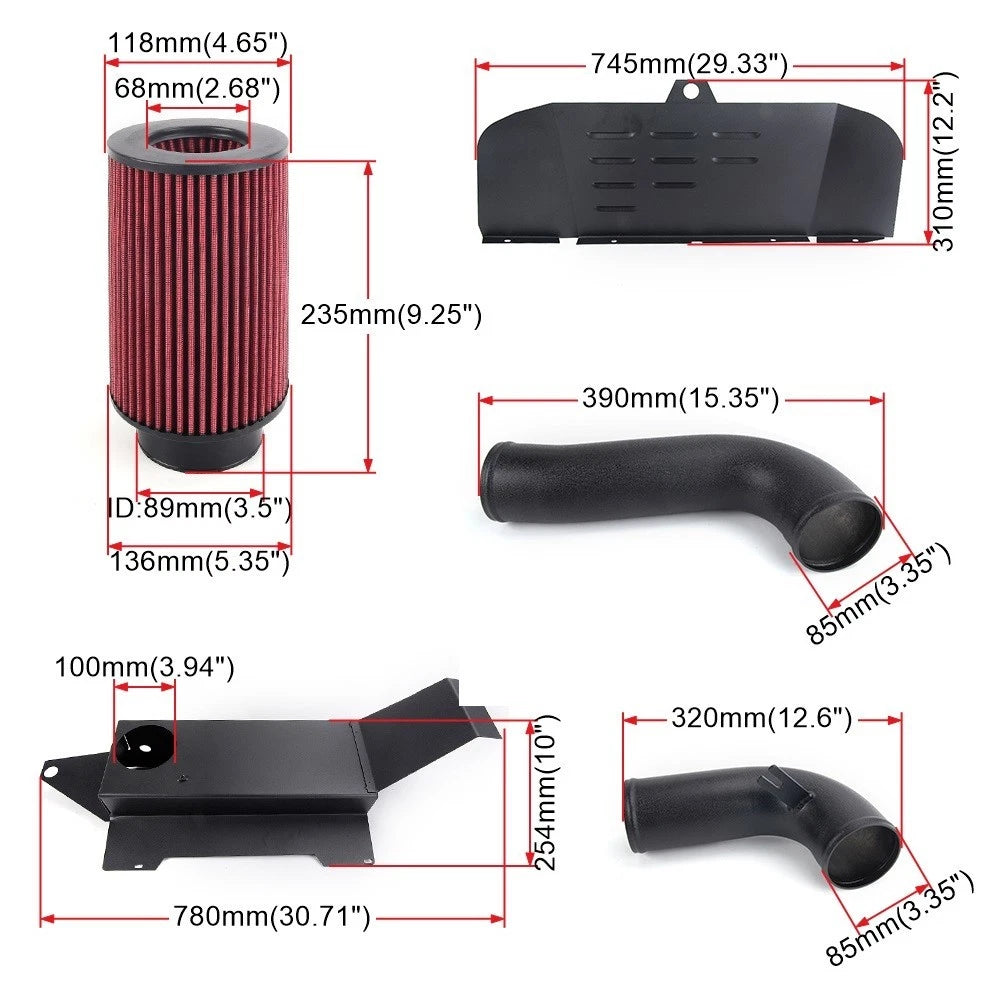 Cold Air Intake Kit for BMW F30 220i 228i 320i 328i 420i 428i (2012–2016)