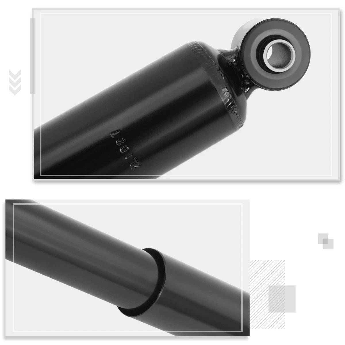Set of 2 Powder-Coated Rear Shock Absorbers for Dakota Raider (2005–2011)