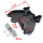 Black Skull Horn Cover for Harley V-Rod (1992–2020)