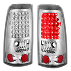 Set of 2 Full LED Tail Brake Light Lamps for Silverado Sierra 1500 2500 (1999–2003)