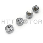 Set of 4 Chrome Gear Skull Bolt Caps for Harley Dyna Softail Road King