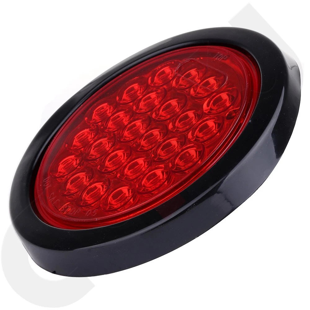 10x 4" Round LED Stop Turn Tail Brake Lights for Kenworth Peterbilt