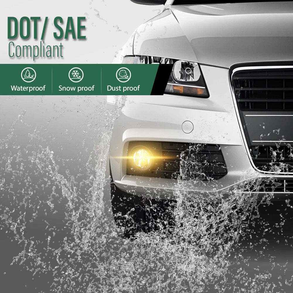Set of 2 Front Bumper Fog Lights for Audi A4 S4 B8 (2009–2012)