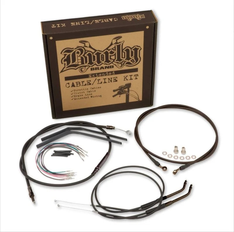 Control Kit 16in Ape Hanger Cables for Harley FXDL FXDS (1996–2000)