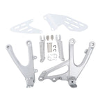 Set of 2 Front Rider Footrests Footpeg Brackets for Yamaha YZF R1 (2007–2008)