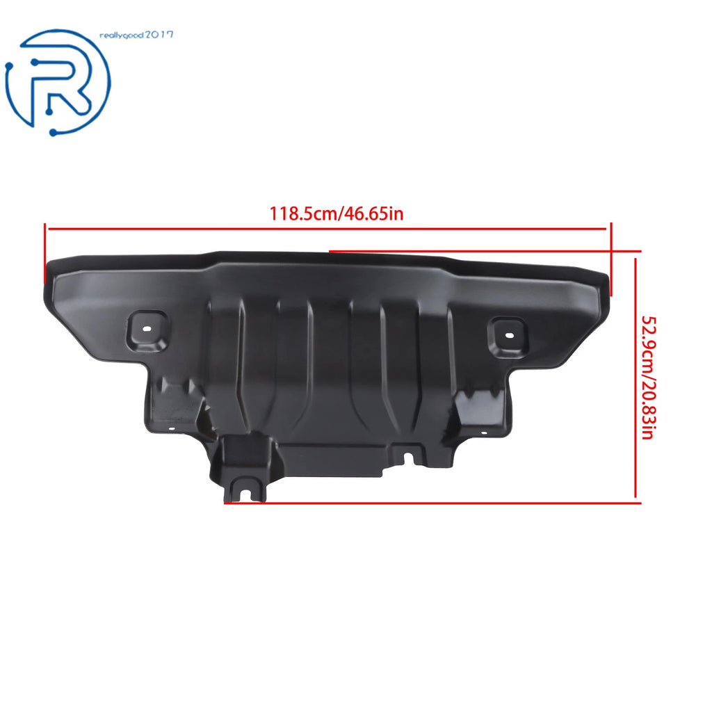 Black Steel Front Engine Cover Skid Plate for Ford Bronco (2021-2023)