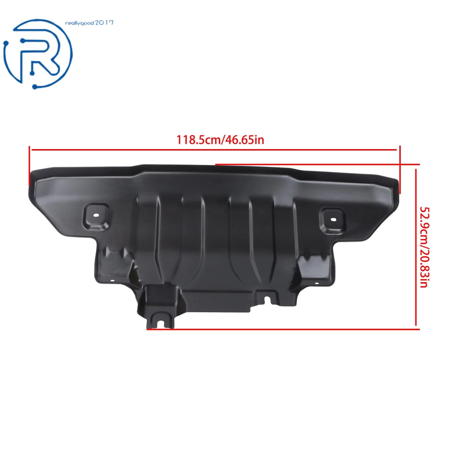 Black Steel Front Engine Cover Skid Plate for Ford Bronco (2021-2023)