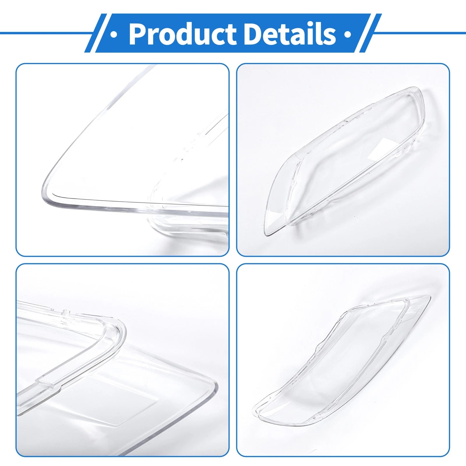 1 Pc Headlight Lens Cover for Audi Q7 (2006–2015) No. 4L0941029 Clear