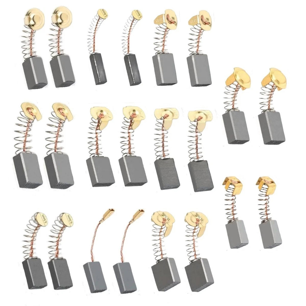 22pcs Carbon Brush Replacement for Electric Motors & Power Tools (11 Sizes)
