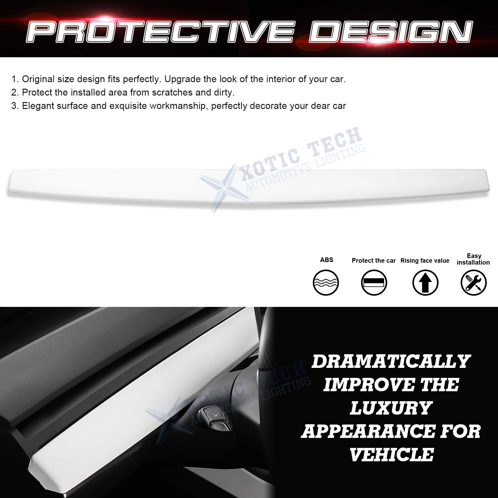 Dashboard Cover Wrap for Tesla Model 3 (2017-2024)