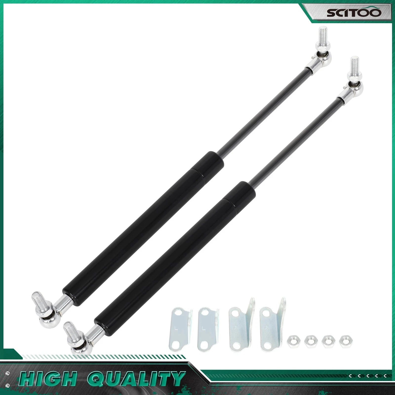 2X 17 Inch Heavy Duty Lid Lift Supports for RV Bed Cabinets (100 lb/445N)