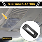 Carbon Fiber Pattern Rear Roof Reading Light Cover for Toyota Tundra (2022–2024)