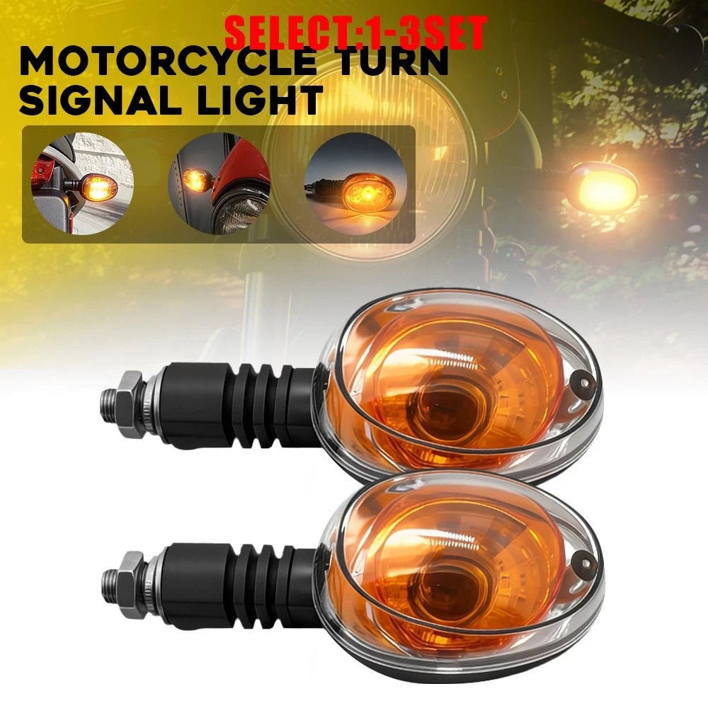 Clear Lens Turn Signal Lights for Buell X1 (1999–2002) Blast (2000–2010) M10 2-6X
