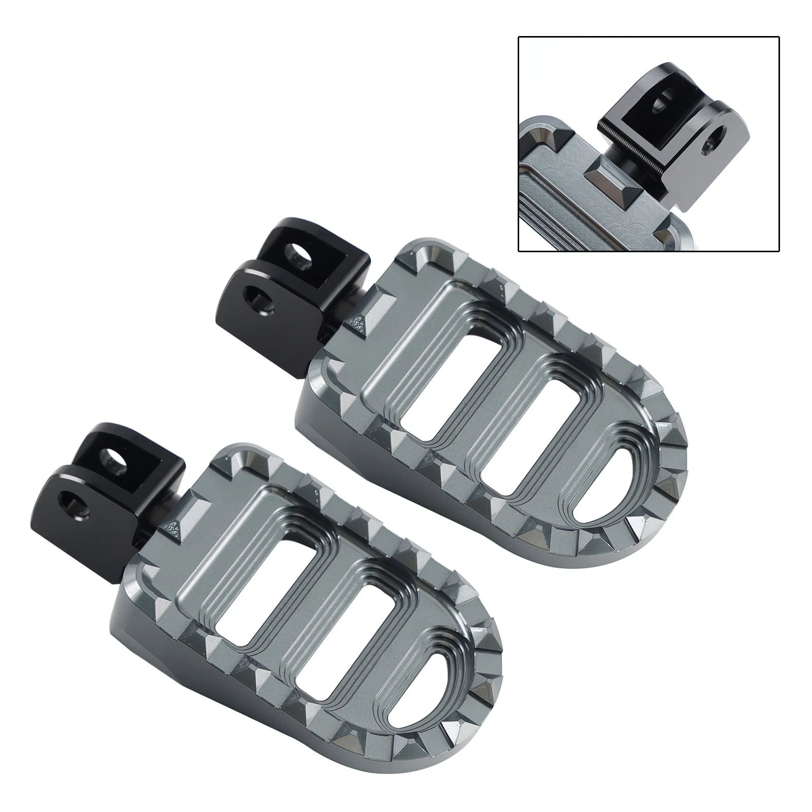 Front Footrests Foot Pegs for Meteor 350, Classic 350 (2021–2023) Gray