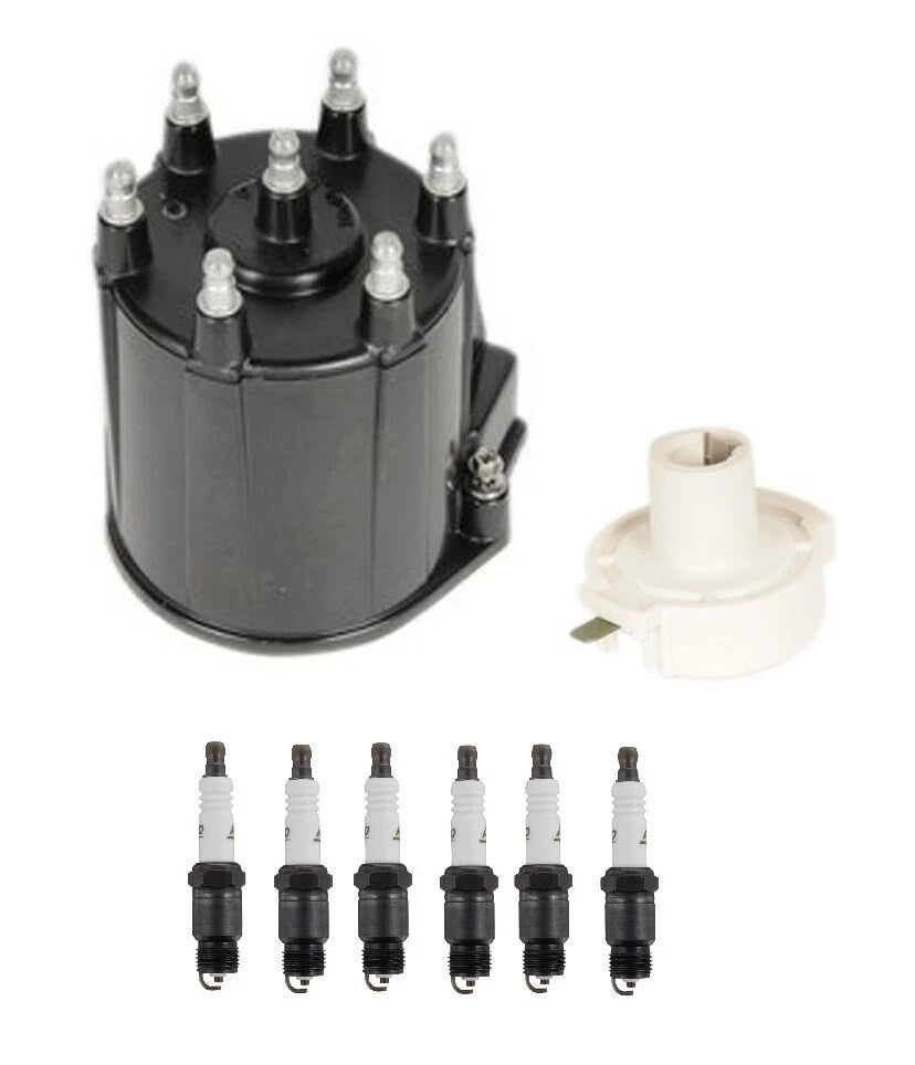 Distributor Rotor Cap & Spark Plugs Kit for Astro Safari Bravada (1996–2005)