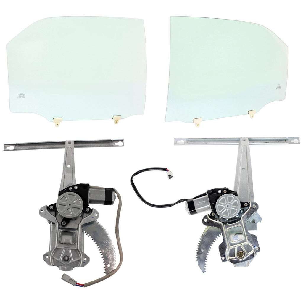 Set of 2 Rear Door Glasses for Honda Accord Sedan