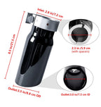 Black Chrome Exhaust Muffler Tip for Toyota Tacoma (2005–2023) PT932-35180-02