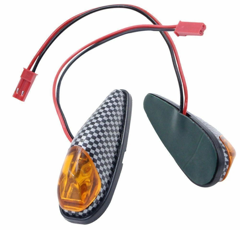 4X Flush Mount Carbon Look Indicators for Kawasaki ZX6R ZX7R ZX9R ZX10R (1995–2023)