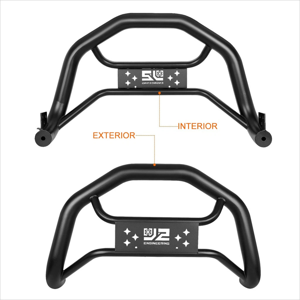 J2 Carbon Steel Bull Bar Front Bumper Brush Guard for Toyota Tacoma (2005–2022)