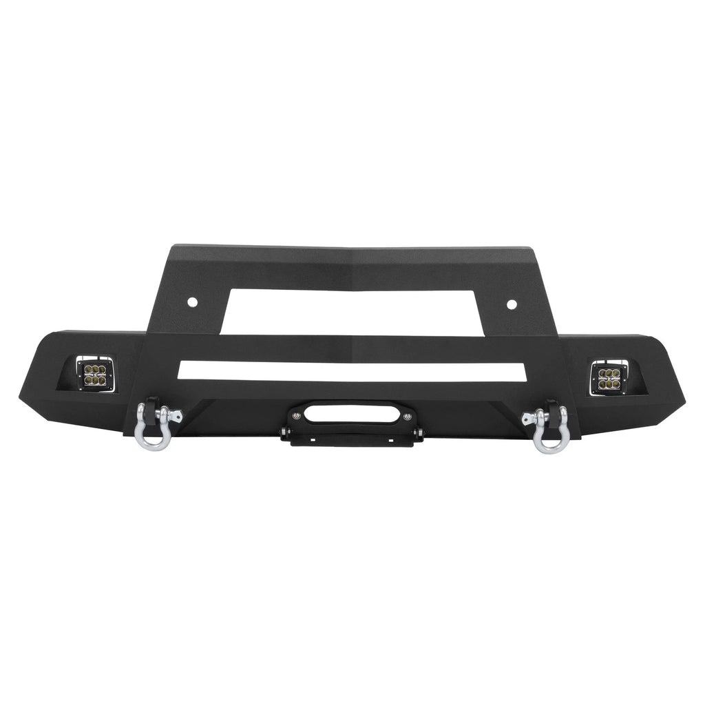 Front Bumper with Winch Plate and LED Lights for Chevy Silverado 1500 (2019–2022)