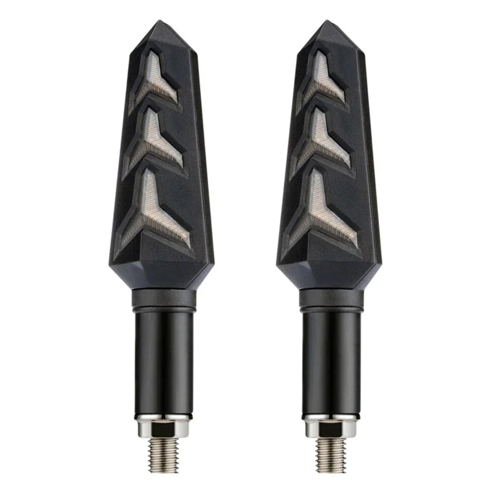 LED Turn Signal Amber Blinker Lights for Motorcycle Tail Brake Lamp