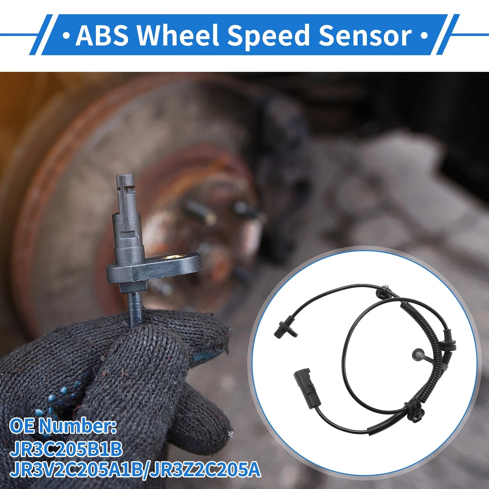 ABS Wheel Speed Sensor No.JR3C205B1B for Ford Mustang 