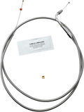 Throttle Cable for Harley FLH (2002–2007) +10" Stainless Steel 102-30-30016-10