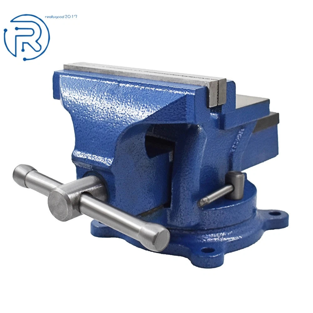 6" Mechanic Bench Vise Table Top Clamp with Locking Swivel Base