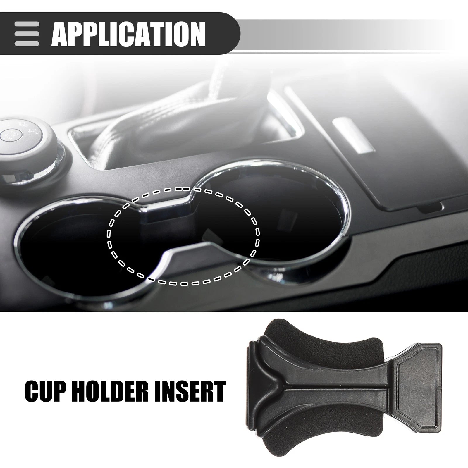 Front Center Cup Holder Insert for Lexus GX470 (2003–2009) 55633-60050 Black