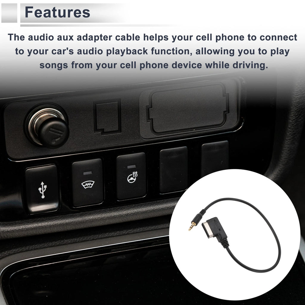 Audio Aux Adapter Cable for Audi AMI to AUX Car (2010–2023)