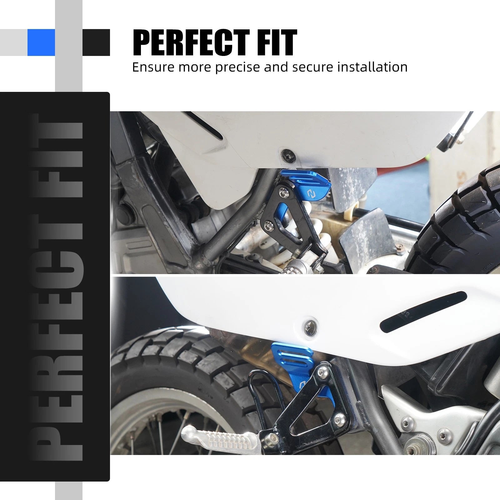 Pair Tie Down Brackets for Suzuki DR650 (1996–2025) Aluminum