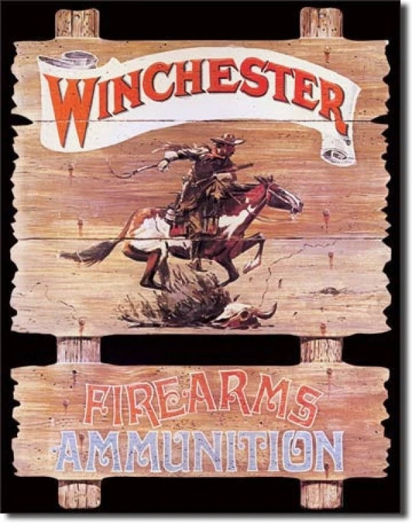Vintage Replica Tin Metal Sign for Winchester Rifle Pistol (939)