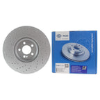 Hella Pagid 360mm Front Drilled Disc Brake Rotor for MB W205 W213 C257 X253 (2015–2023)