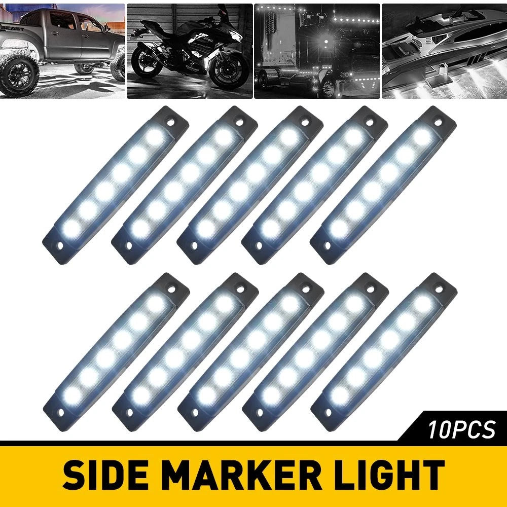 Side Smoked Marker Lights for Truck Trailer (12V)