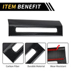 1 Pcs Emergency Light Switch Panel Trim for Ford F-150 (2015–2020) Carbon Fiber Black