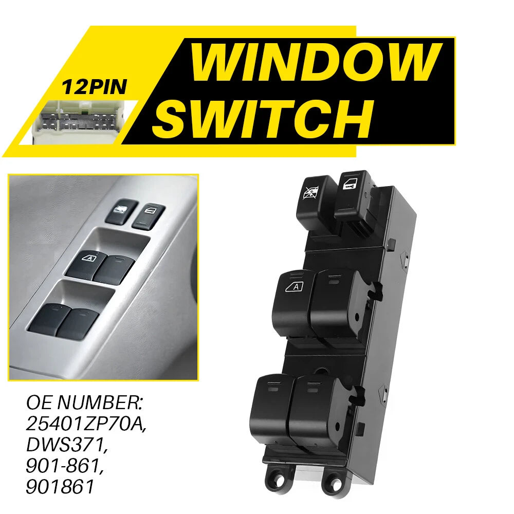Power Window Master Control Switch for Nissan Frontier Crew Cab (2007–2017)