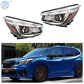 Set of 2 LED Headlights for Subaru Forester (2019–2020) Chrome