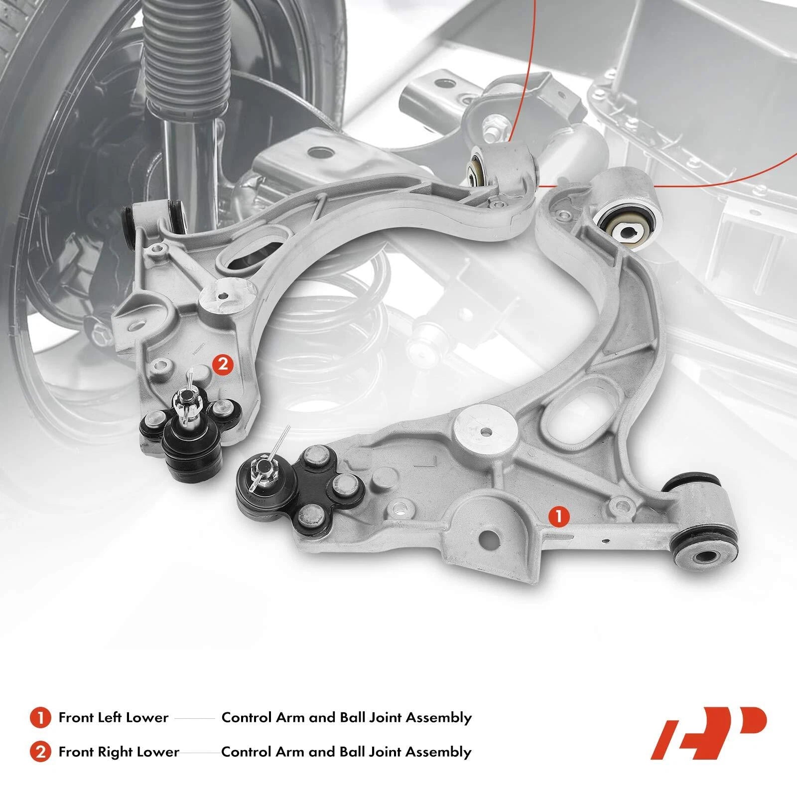 4x Front Wheel Hub Control Arm Ball Joint Kit for Buick Cadillac Olds (1996–2005)