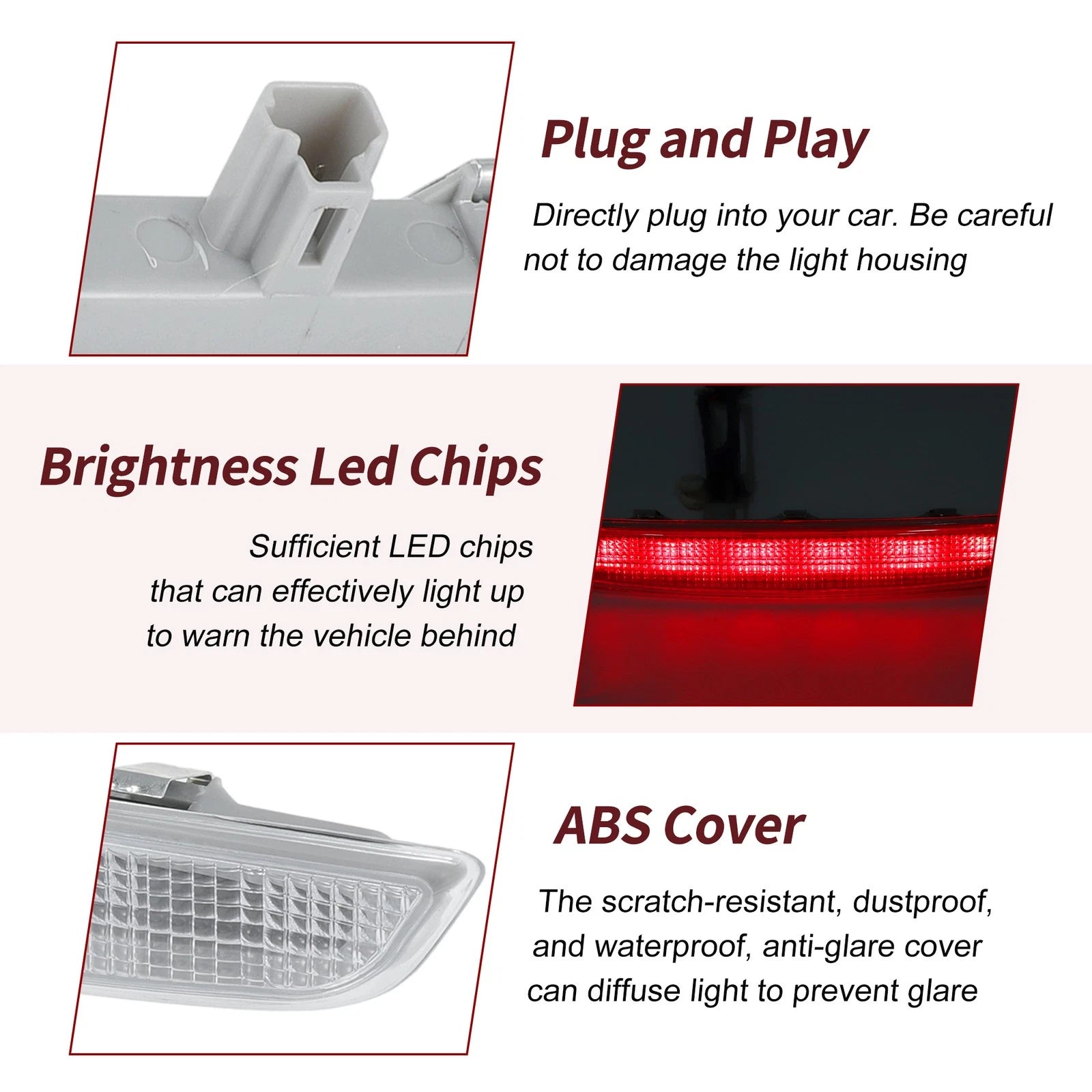 LED Third Brake Light Lamp for Mitsubishi Outlander (2013–2016) 8334A113
