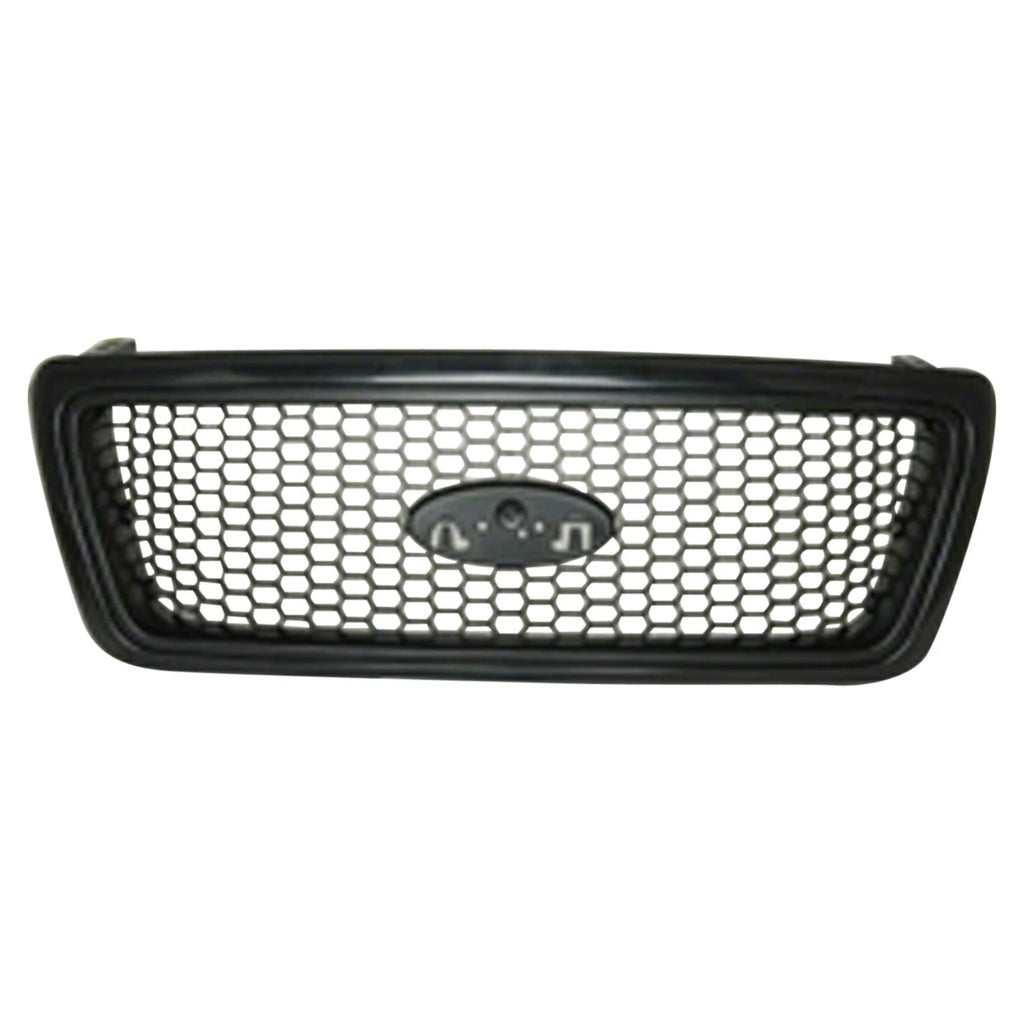 Replacement Black Ready to Paint Plastic Front Grille For 2004-2006 Ford Pickup