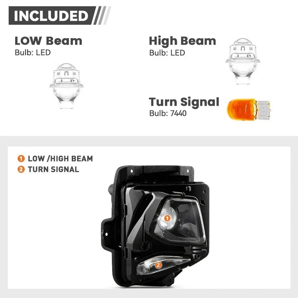 Full LED Projector Headlight for Chevy Blazer (2019–2022) w/ Bulb & LED Module