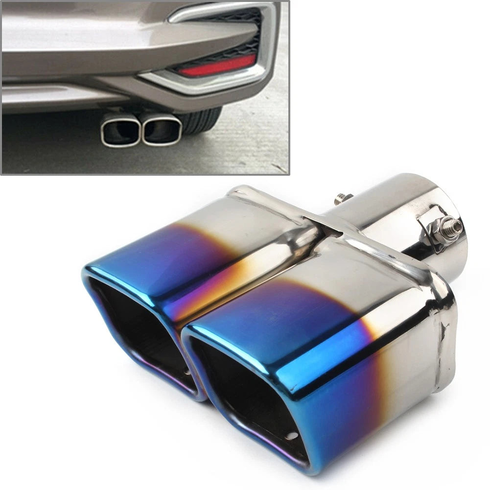 Stainless Steel Dual Exhaust Pipe Tail Muffler Tip for Car (2010–2020)