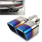 Stainless Steel Dual Exhaust Pipe Tail Muffler Tip for Car (2010–2020)