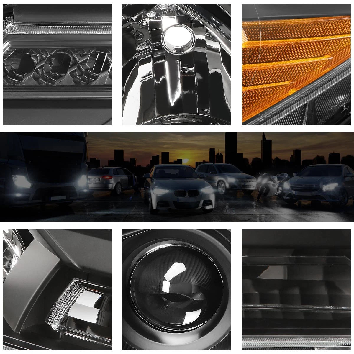 Projector Headlight for Toyota RAV4 (2013–2015) OE Replacement Black Housing