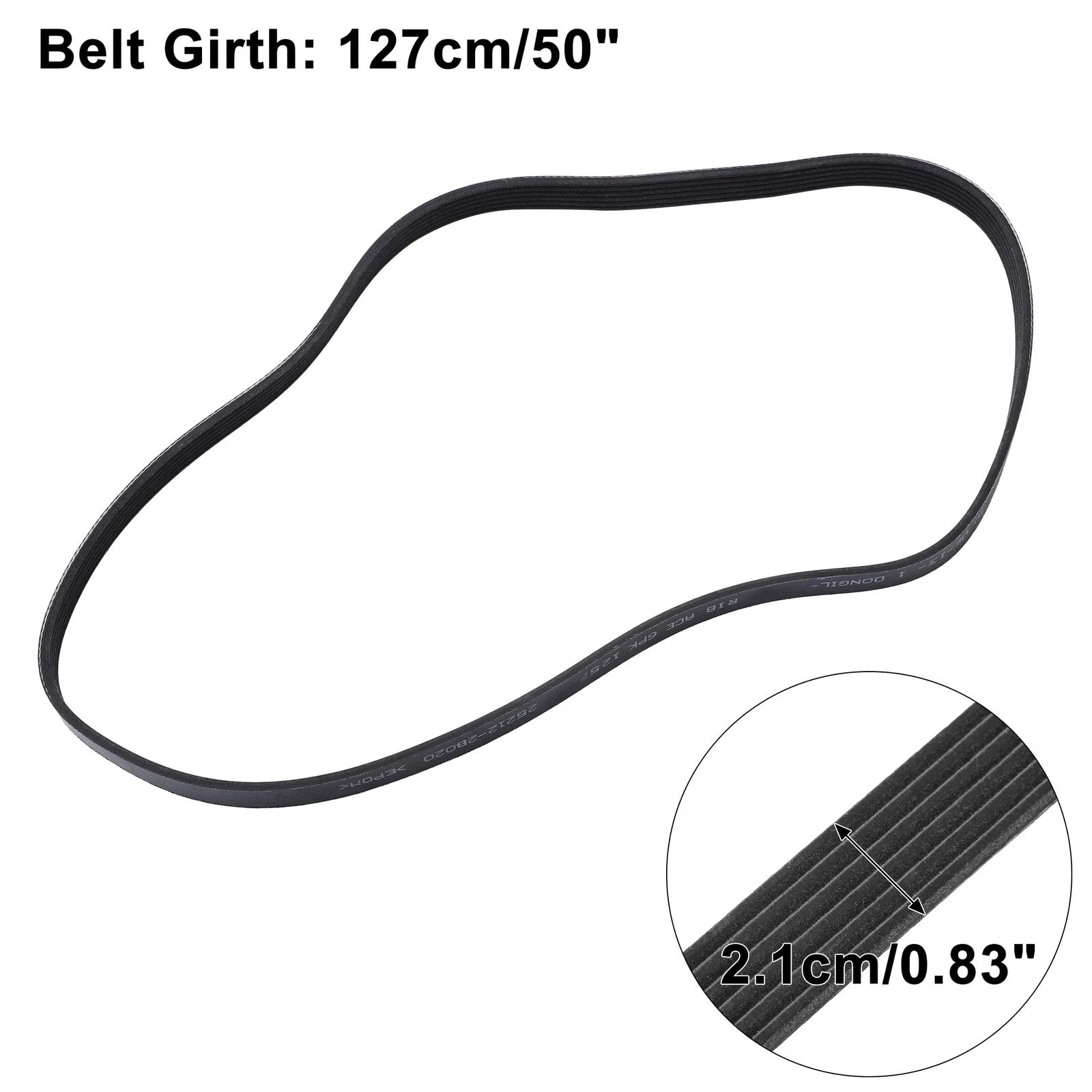 V-Ribbed Serpentine Drive Belt No. 252122B020 for Hyundai Accent (2012–2019)