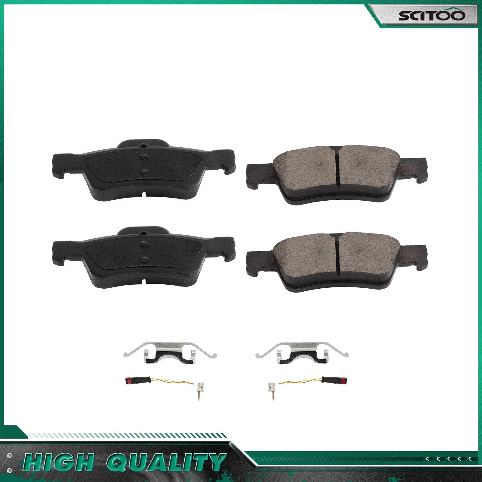 Rear Ceramic Brake Pads for Mercedes-Benz CL550 CLS550 E550 (2012–2014)