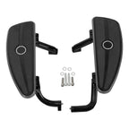 Black Half-Shield Rider Floorboards Mount Bracket for Harley Touring (2014–2024)