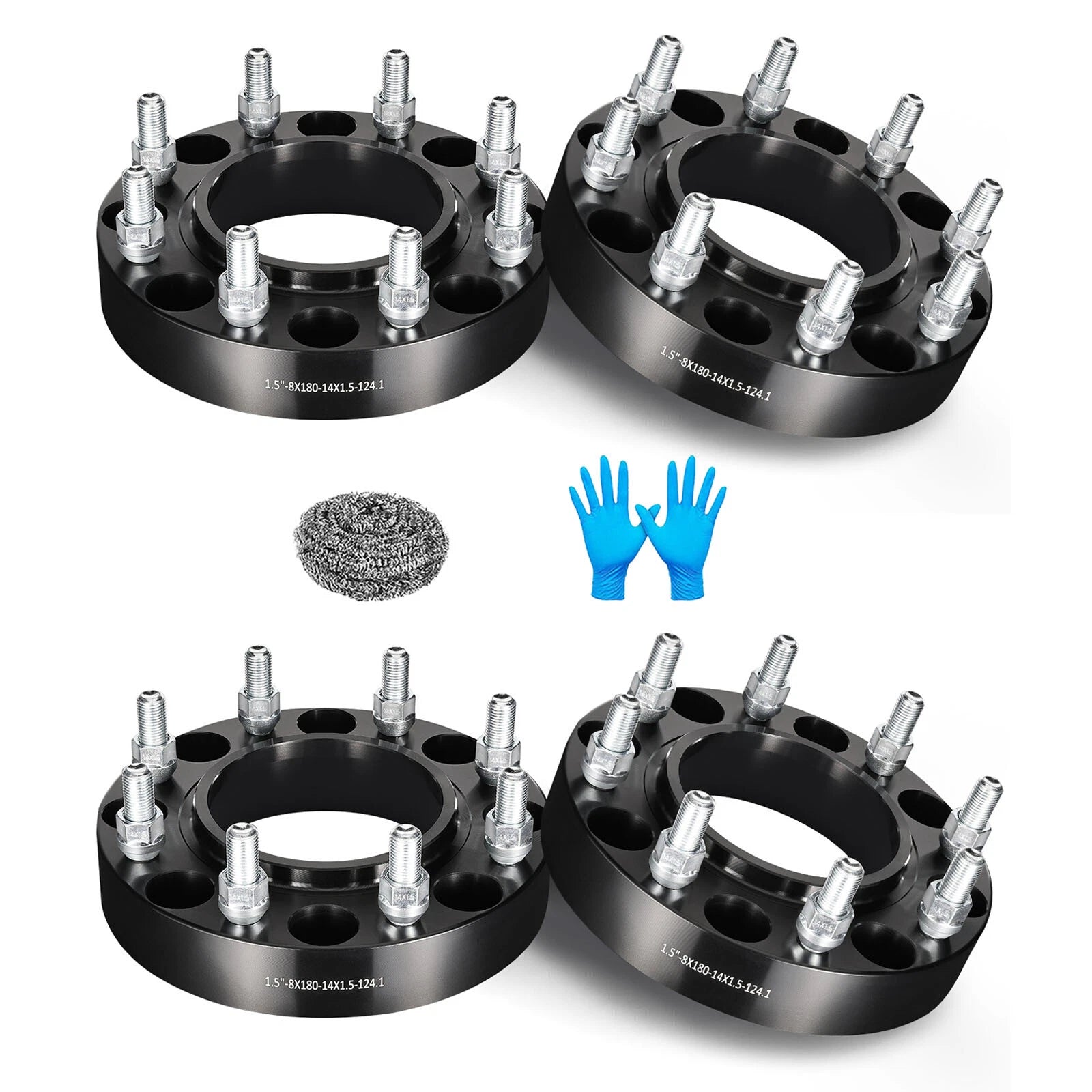 Set of 4 Hubcentric Wheel Spacers 1.5"/2" 8x180 for GMC Chevy Silverado 2500 3500